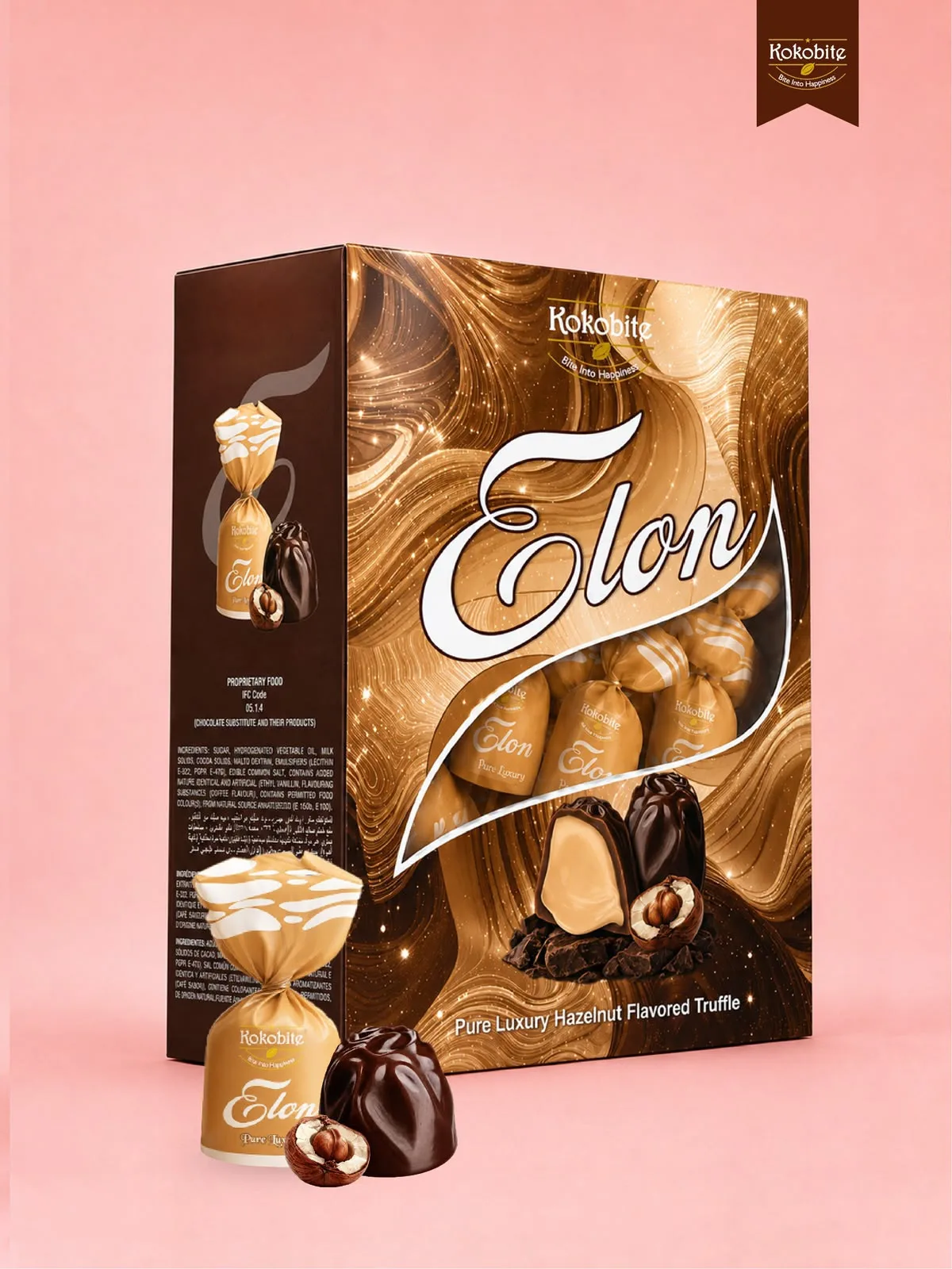 Elon Hazelnut Flavour Truffle Chocolate